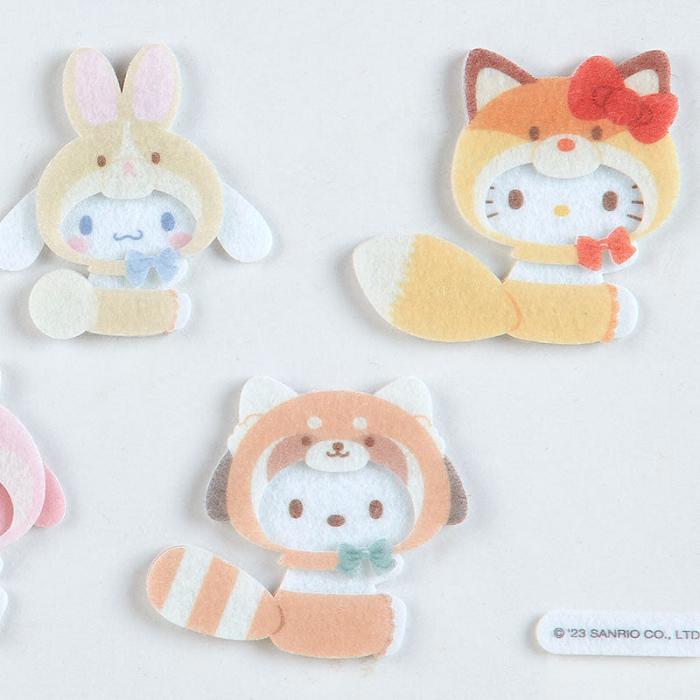 Hello Kitty Sanrio Characters 5-pc Felt Sticker Set (Forest Friends Series) Rosas | CL_HK92646