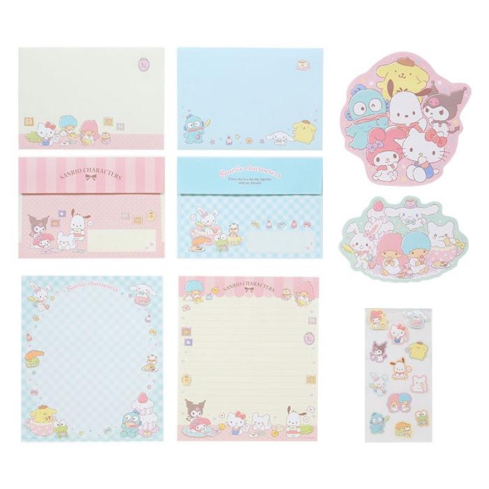 Hello Kitty Sanrio Characters Classic Letter Set Multicolor | CL_HK88443