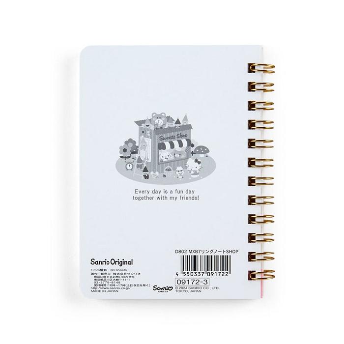 Hello Kitty Sanrio Characters Compact Ruled Notebook Rosas | CL_HK51594