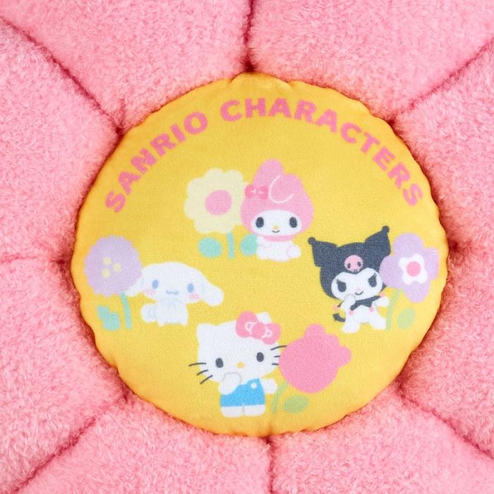 Hello Kitty Sanrio Characters Daisy Throw Pillow (Pastel Check Series) Rosas | CL_HK11175