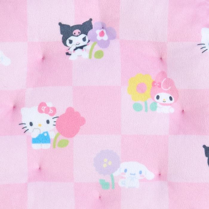 Hello Kitty Sanrio Characters Daisy Throw Pillow (Pastel Check Series) Rosas | CL_HK11175