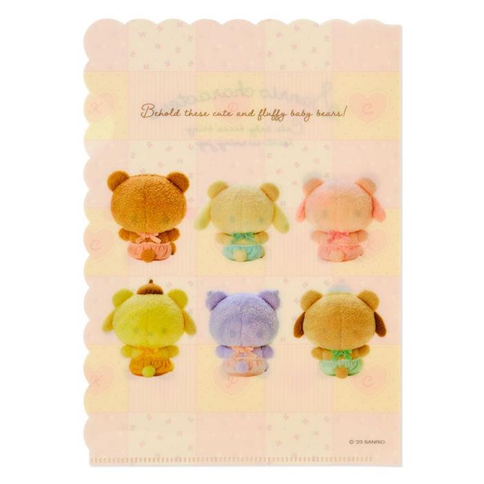 Hello Kitty Sanrio Characters File Folder Set (Baby Bear Series) Amarillo | CL_HK24871