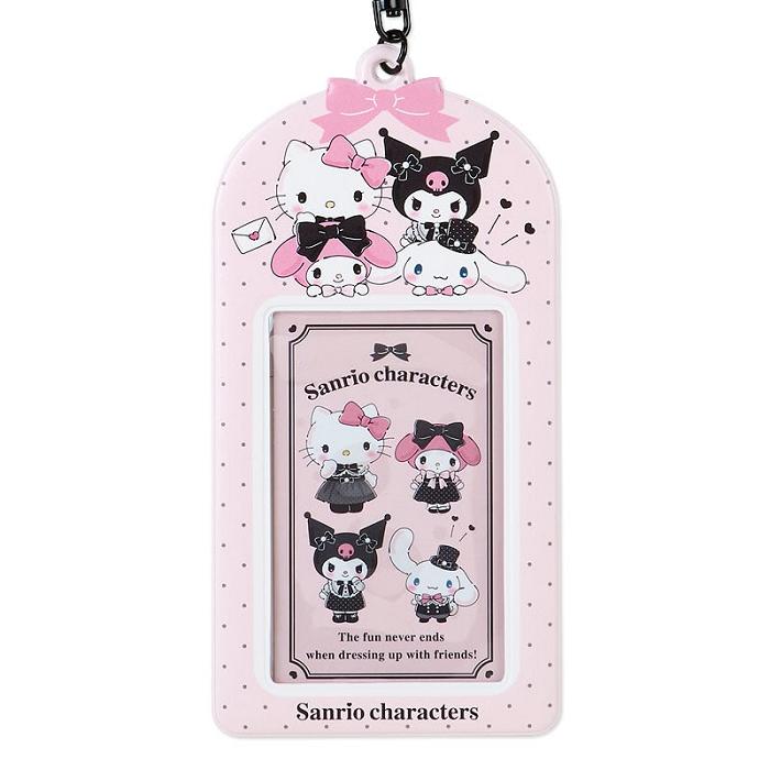 Hello Kitty Sanrio Characters ID Badge Holder & Sticker Set (Pretty Party Series) Gris Rosas | CL_HK90162