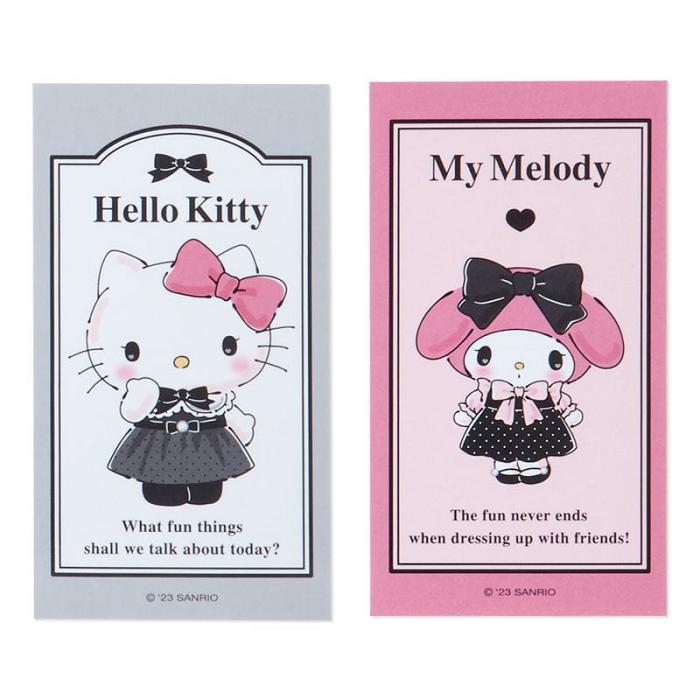 Hello Kitty Sanrio Characters ID Badge Holder & Sticker Set (Pretty Party Series) Gris Rosas | CL_HK90162