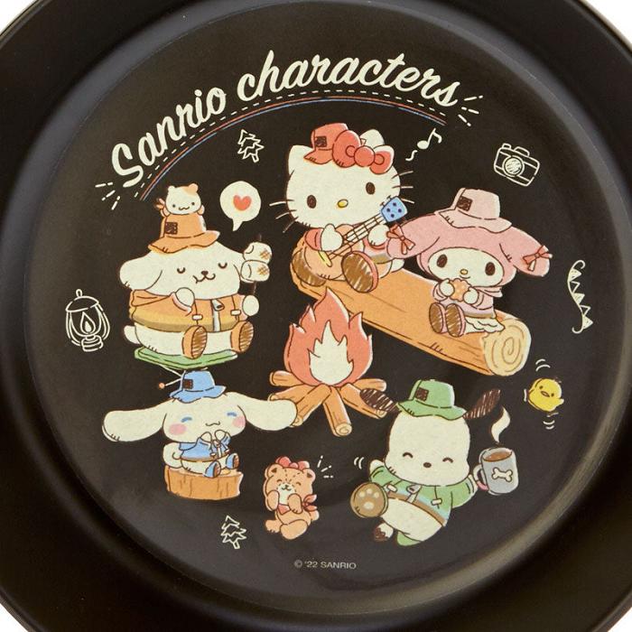 Hello Kitty Sanrio Characters Melamine Skillet Plate (Cute Camp Series) Negras | CL_HK97414