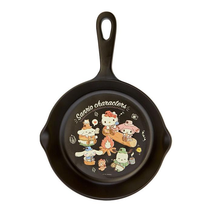 Hello Kitty Sanrio Characters Melamine Skillet Plate (Cute Camp Series) Negras | CL_HK95892