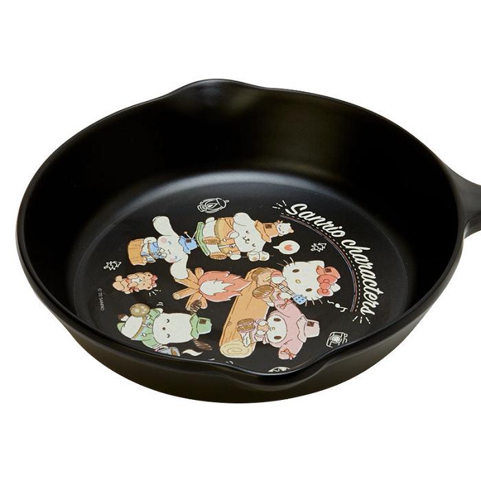 Hello Kitty Sanrio Characters Melamine Skillet Plate (Cute Camp Series) Negras | CL_HK95892