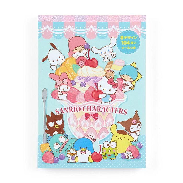 Hello Kitty Sanrio Characters Memo Pad & Sticker Set Azules | CL_HK61923