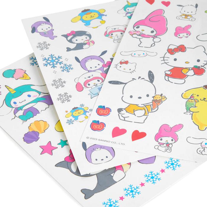 Hello Kitty Sanrio Characters Tattoo Stickers (Ice Island Series) Azules | CL_HK69355