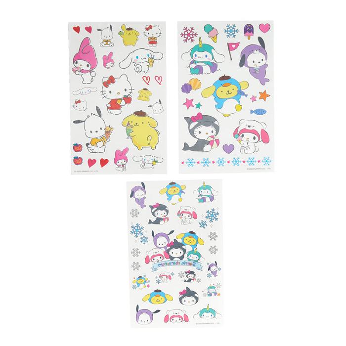 Hello Kitty Sanrio Characters Tattoo Stickers (Ice Island Series) Azules | CL_HK69355