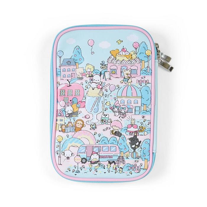 Hello Kitty Sanrio Characters Travel Case (Day at the Funfair Series) Azules Rosas | CL_HK52130