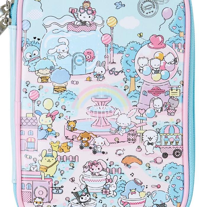 Hello Kitty Sanrio Characters Travel Case (Day at the Funfair Series) Azules Rosas | CL_HK52130