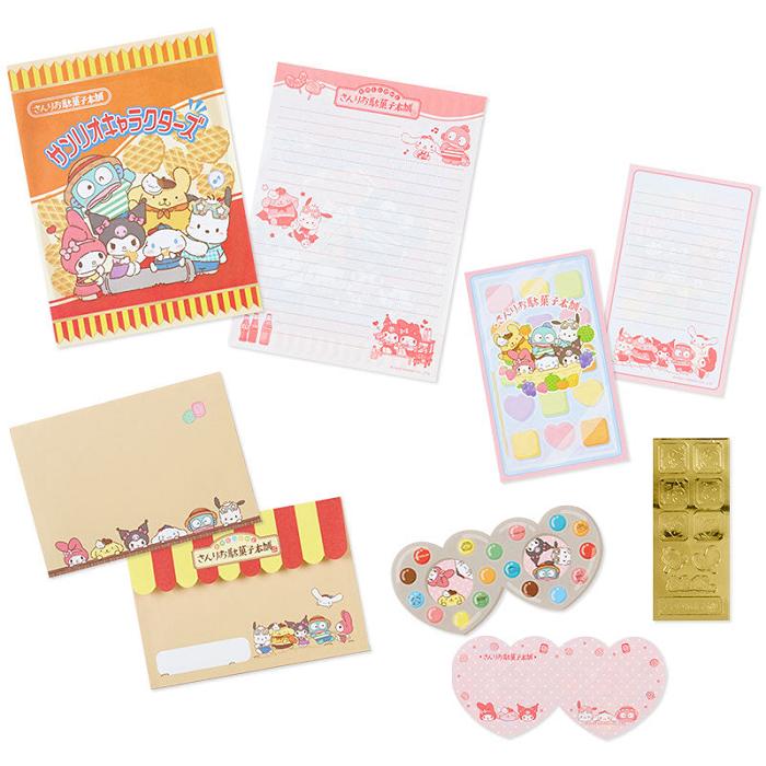 Hello Kitty Sanrio Characters Variety Letter Set (Dagashi Honpo Series) Multicolor | CL_HK41717