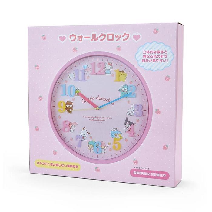 Hello Kitty Sanrio Characters Wall Clock Rosas | CL_HK70687