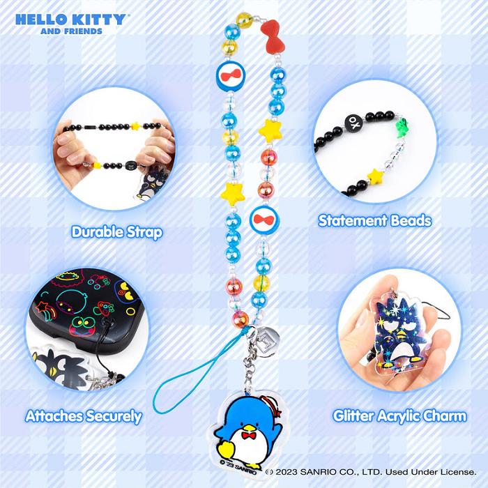 Hello Kitty Tuxedosam Beaded Charm Mobile Phone Wrist Strap Multicolor | CL_HK41406