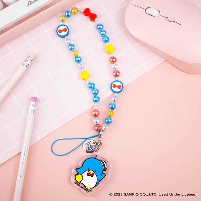 Hello Kitty Tuxedosam Beaded Charm Mobile Phone Wrist Strap Multicolor | CL_HK41406